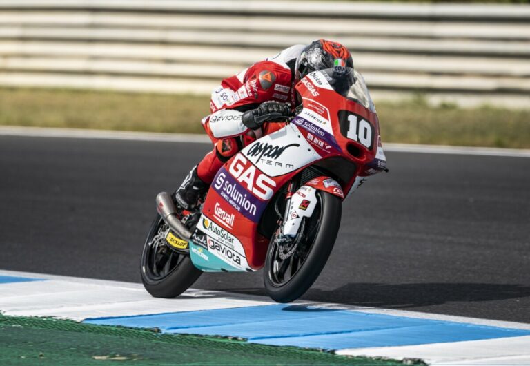 JuniorGP Estoril: řev Carrara v Moto3, Antonelli pódium v ​​Moto2