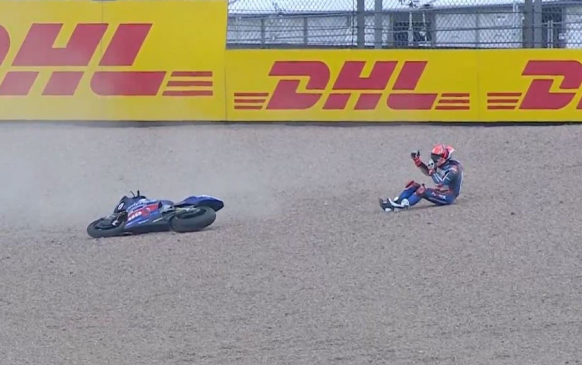 Moto2 Sachsenring, Essai 1 : la cascade se moque de Canet, Tatay et Kasmayudin