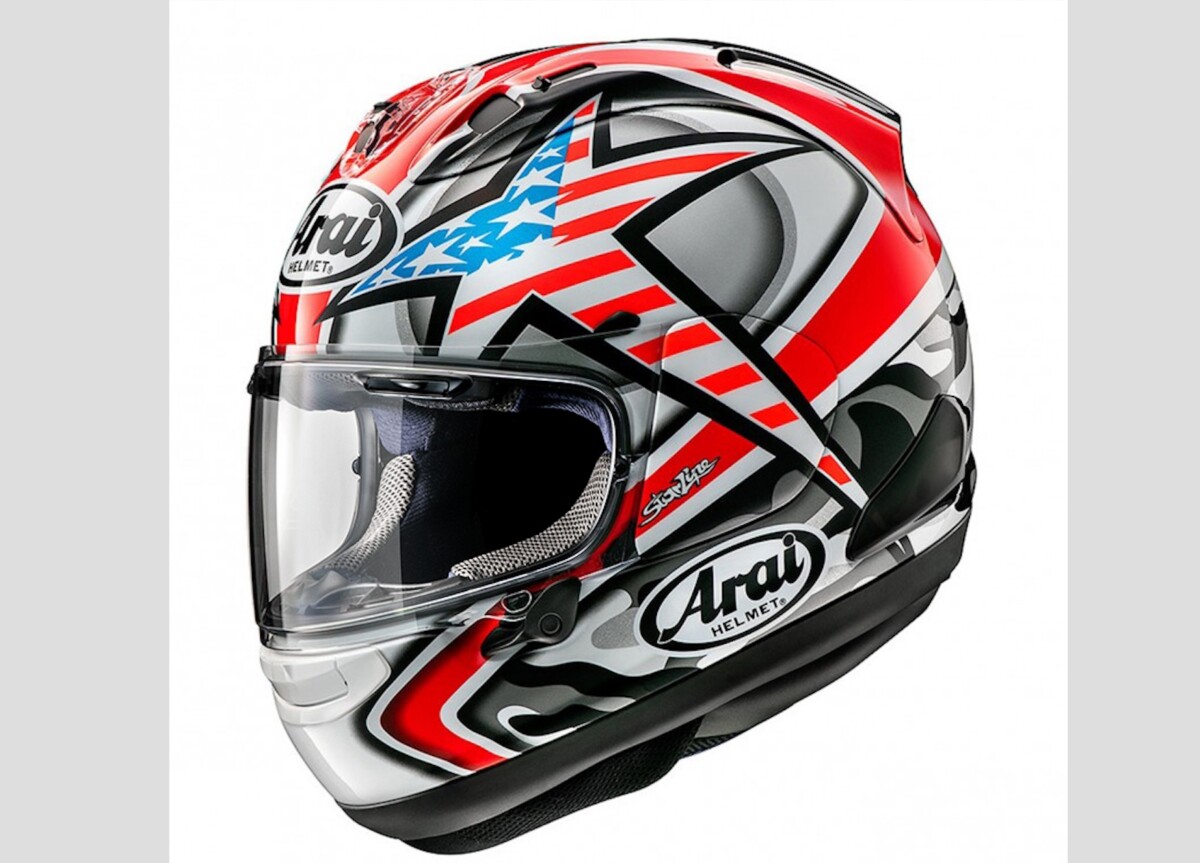 Arai rend hommage à Nicky Hayden avec une RX-7V en livrée Laguna Seca