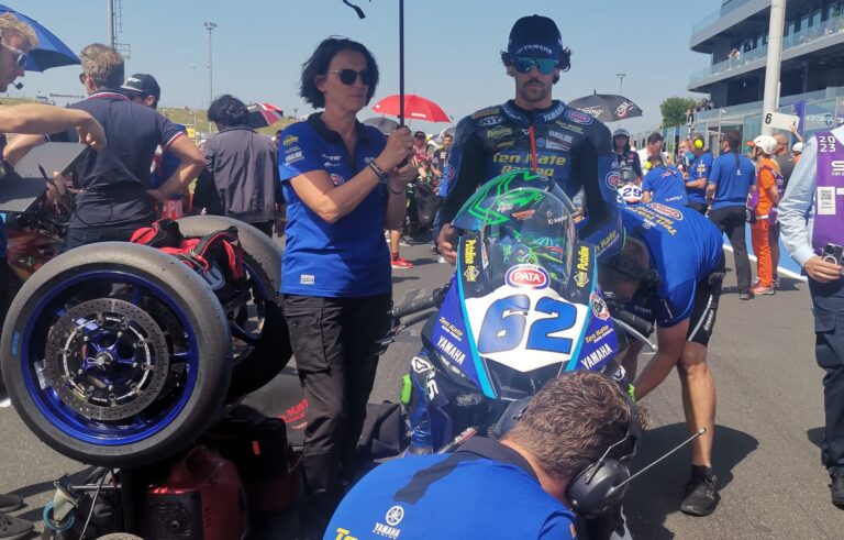 Stefano Manzi Supersport Misano in griglia