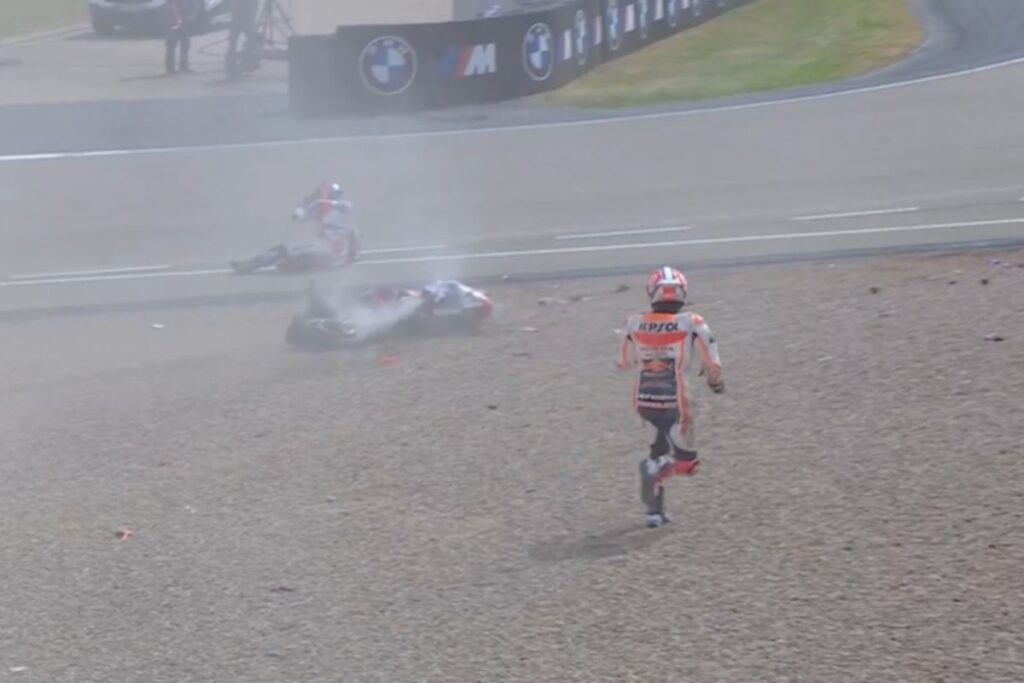 Marquez Zarco Borsoi incidente MotoGP Sachsenring