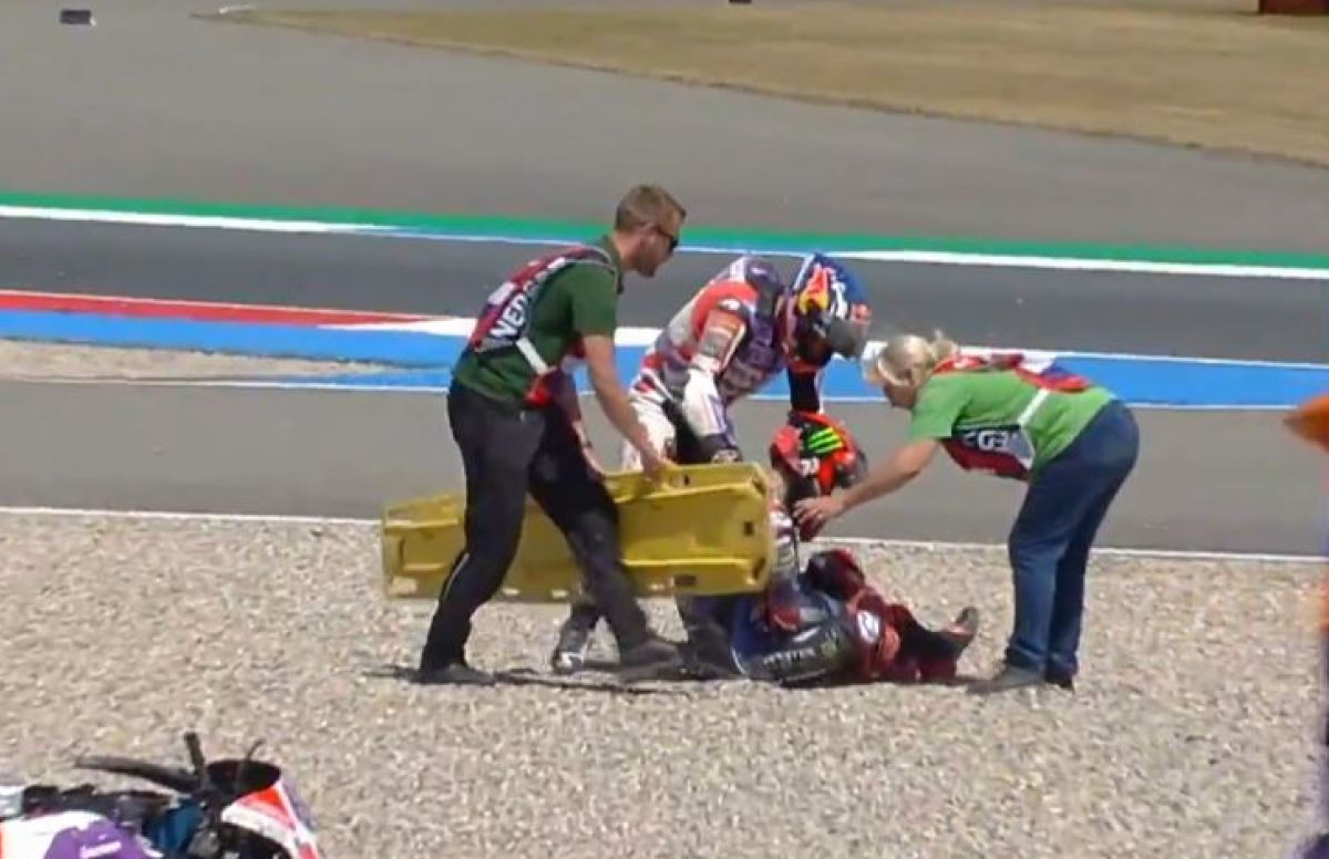 MotoGP : Fabio Quartararo chute à Assen, problèmes de coude et de pied
