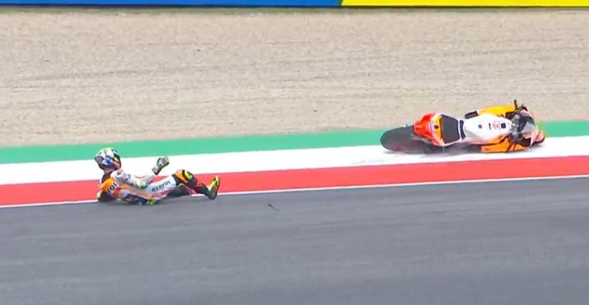 MotoGP, Joan Mir : chute et blessure, adieu au GP du Mugello