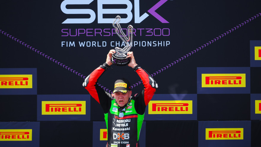 Supersport 300, Bruno Ieraci vinner “Mitt liv har inte varit lätt”