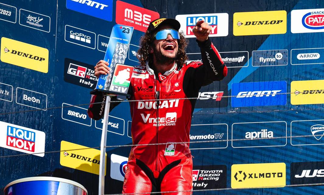 Andrea Mantovani a rugi à Misano “CIV ou MotoE, Ducati est spécial”