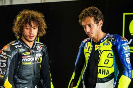 MotoGP, Marco Bezzecchi e Valentino Rossi