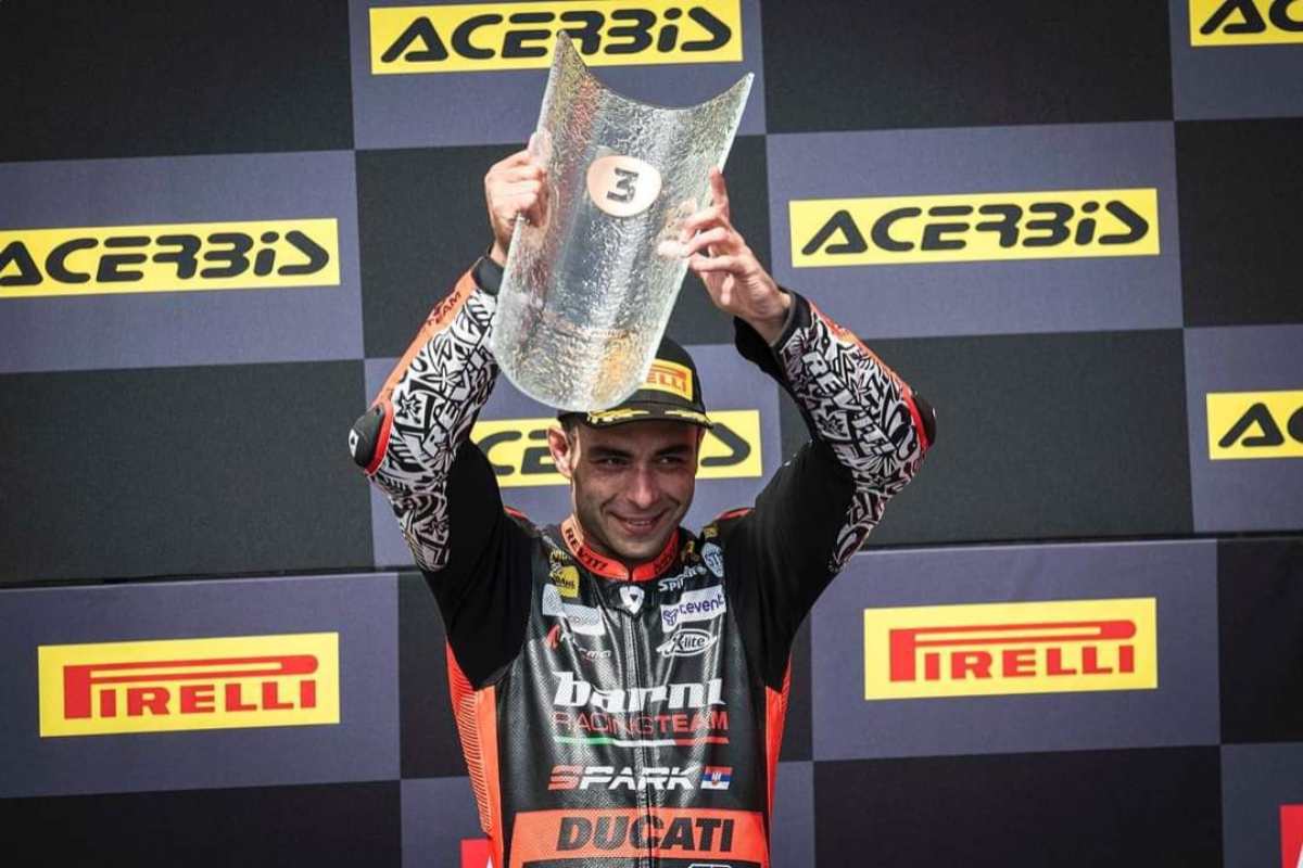 SBK Most, Petrucci en feu : super podium, mais il n’est pas satisfait