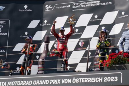 MotoGP Austria, Pecco Bagnaia si gode la vittoria