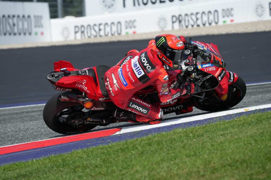 MotoGP, Pecco Bagnaia felice dopo le prove in Austria
