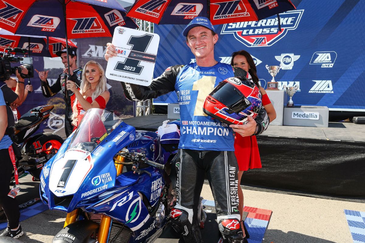Jake Gagne trio: MotoAmerica Superbike 2023 mester