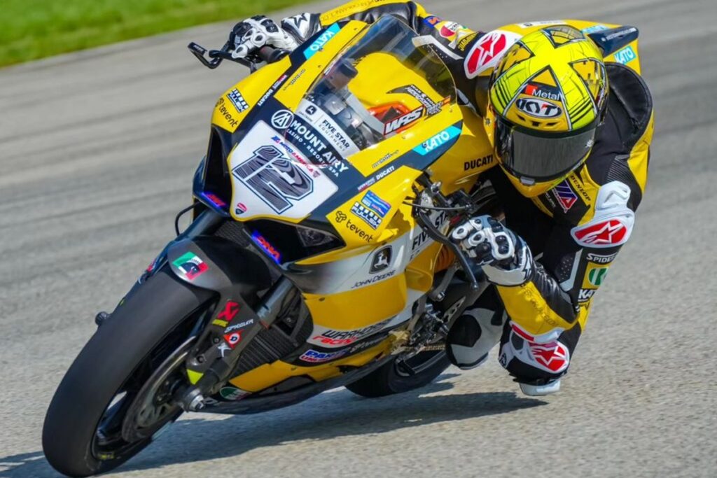 Xavi Forés e Ducati in giallo al Pitt Race nel MotoAmerica