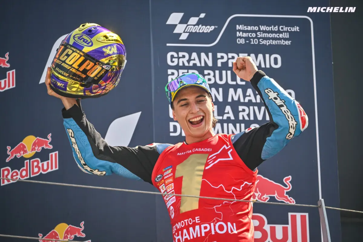 MotoE, Mattia Casadei champion « Championnat du monde à domicile ?  C’est fou!”