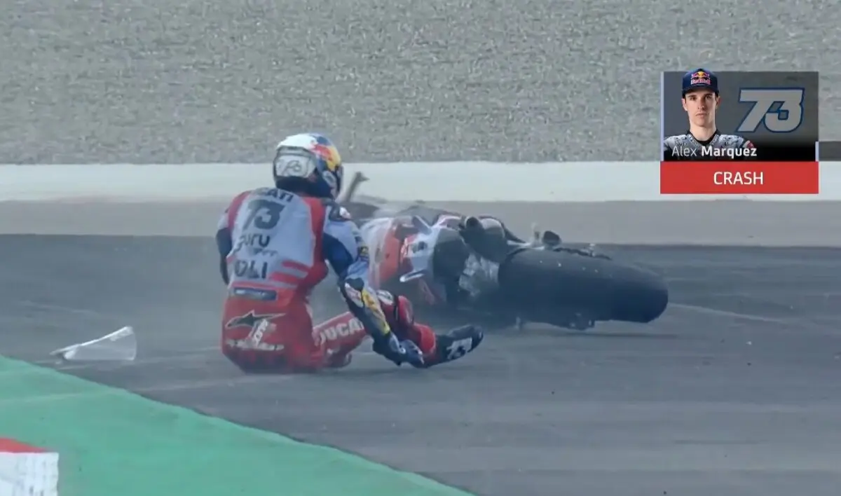 MotoGP: Alex Marquez, dubbel fraktur efter olyckan i Q1