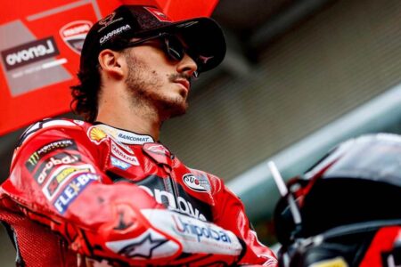 MotoGP Catalunya, Pecco Bagnaia modalità Vettel: studia l'Aprilia