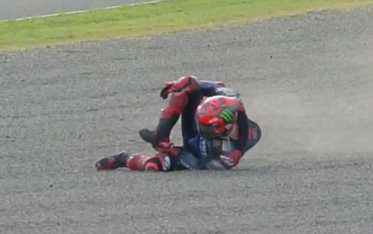 MotoGP, Quartararo souffrant de douleurs à la cheville et au cou “J’ai eu de la chance”