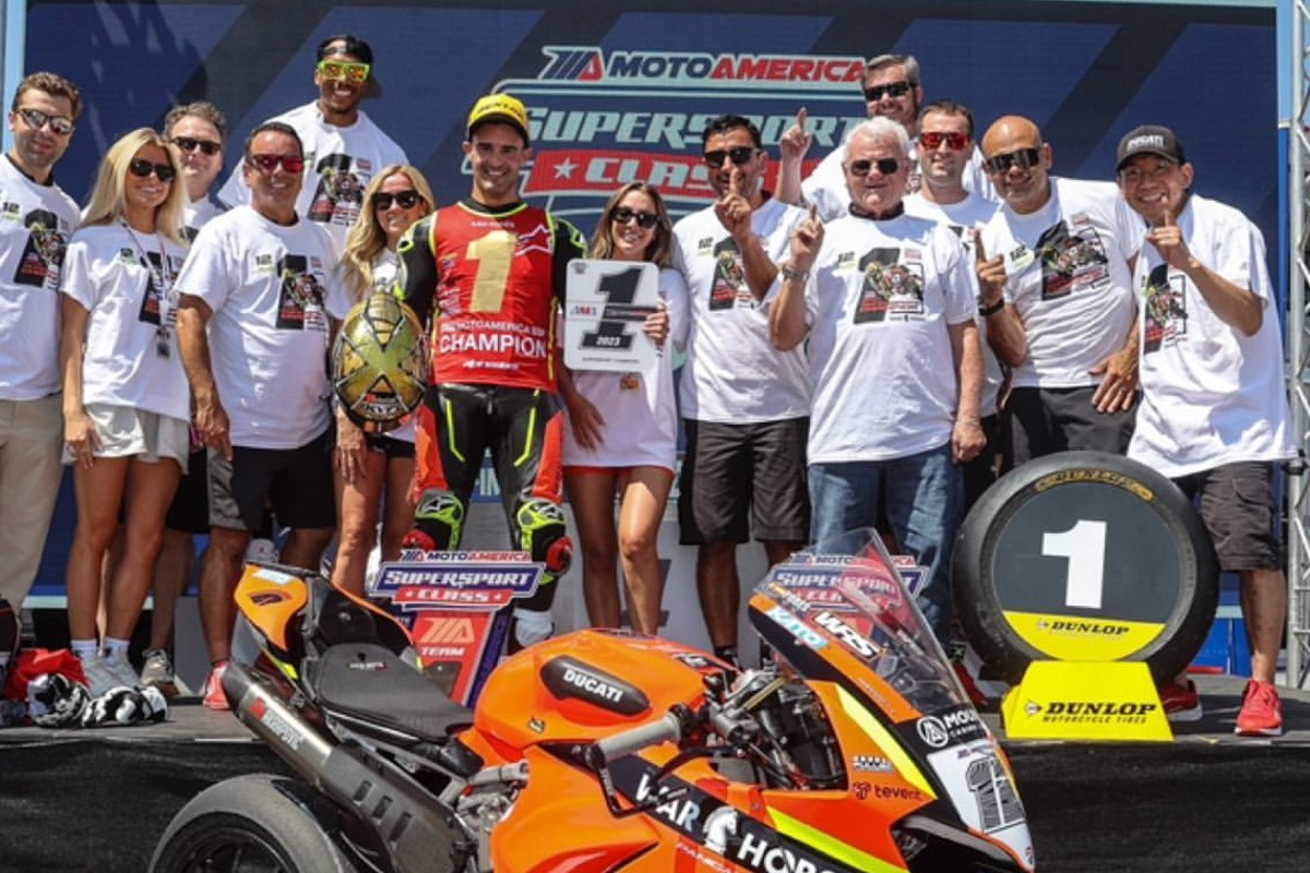 Xavi Forés avec Ducati en triomphe : Champion MotoAmerica 2023