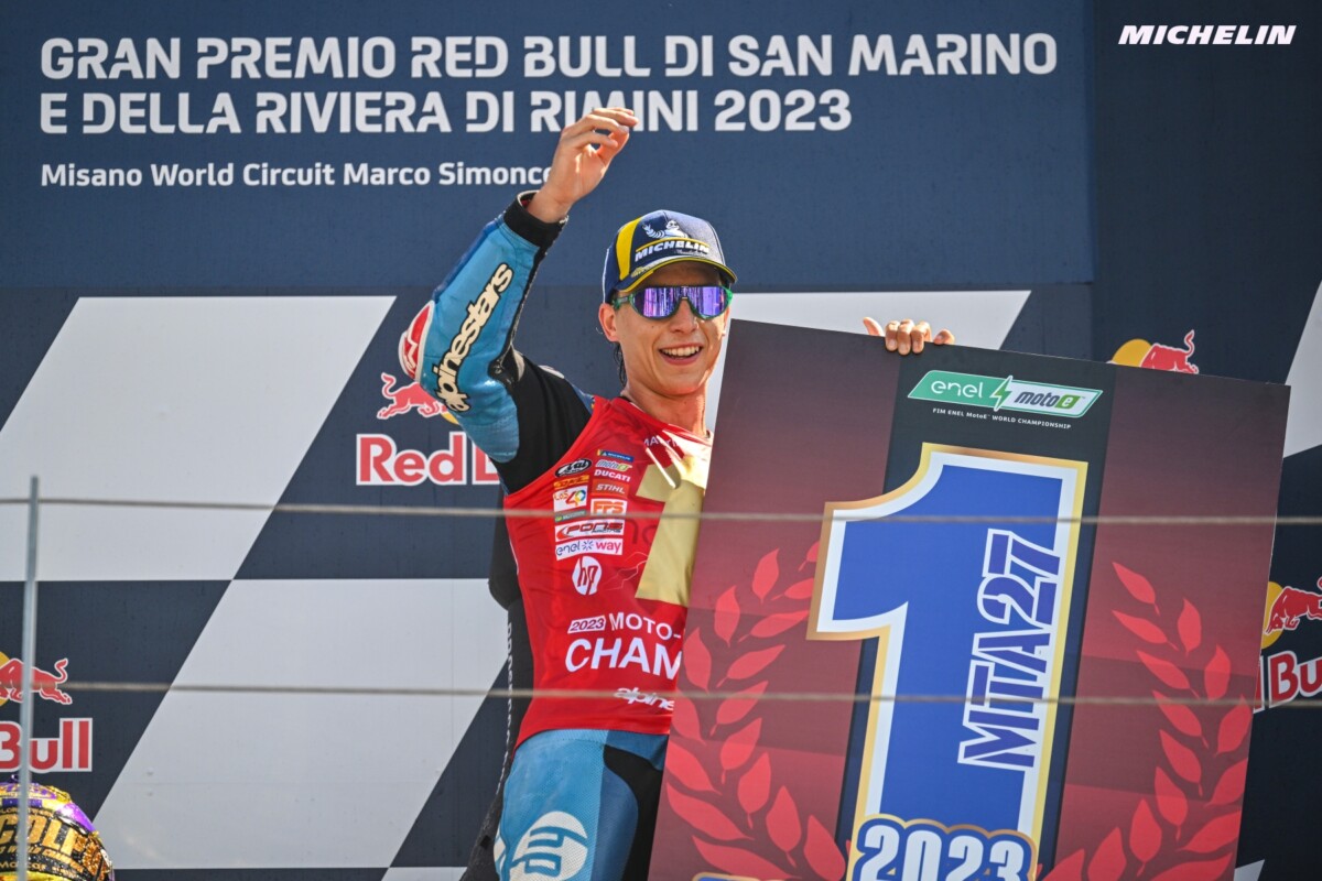 Mattia Casadei champion MotoE « Après la première victoire, tout était plus facile »