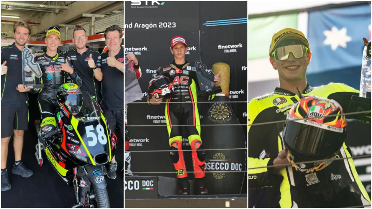 JuniorGP Aragon: reprise sur le podium pour Lunetta, Pini et Surra