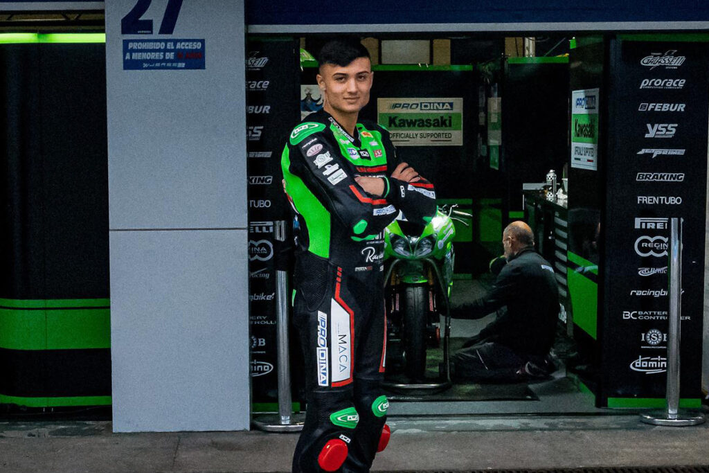 Gabriele Giannini « À Jerez, je me sentais comme un vrai pilote » Gabriele Giannini Supersport