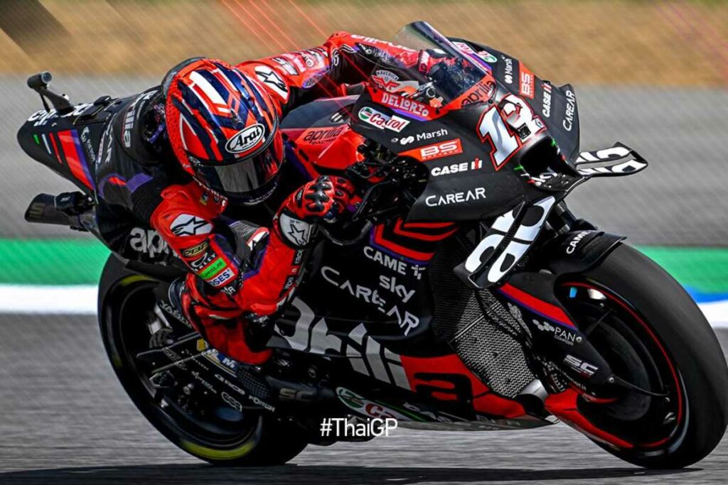 MotoGP, Aprilia surprise à Buriram : sera-ce la vraie gloire ? MotoGP Thailandia, Aprilia forte con Vinales ed Espargaro