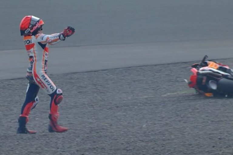 MotoGP Indonesia, Marc Marquez non ne può più della Honda