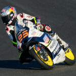 Moto3 Valence : Collin Veijer pole-bis, Farioli renversé