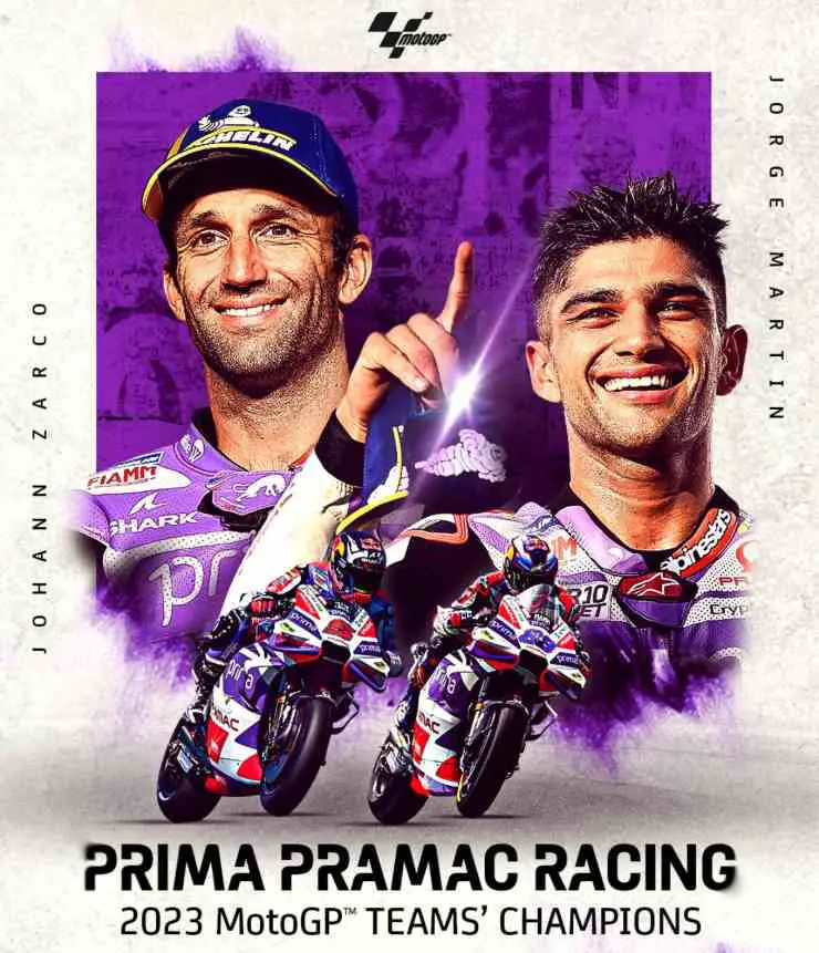 Pierwszy najlepszy zespół Pramac Racing w MotoGP w roku 2023