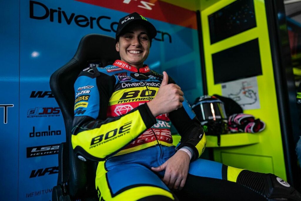 Ana Carrasco, après le Moto3, y a-t-il le Championnat du Monde Féminin ? “J’évalue” Ana Carrasco studia i piani per il 2024: conclusa la seconda esperienza nel Mondiale Moto3, dietro l’angolo l’attende il nuovo Mondiale Femminile