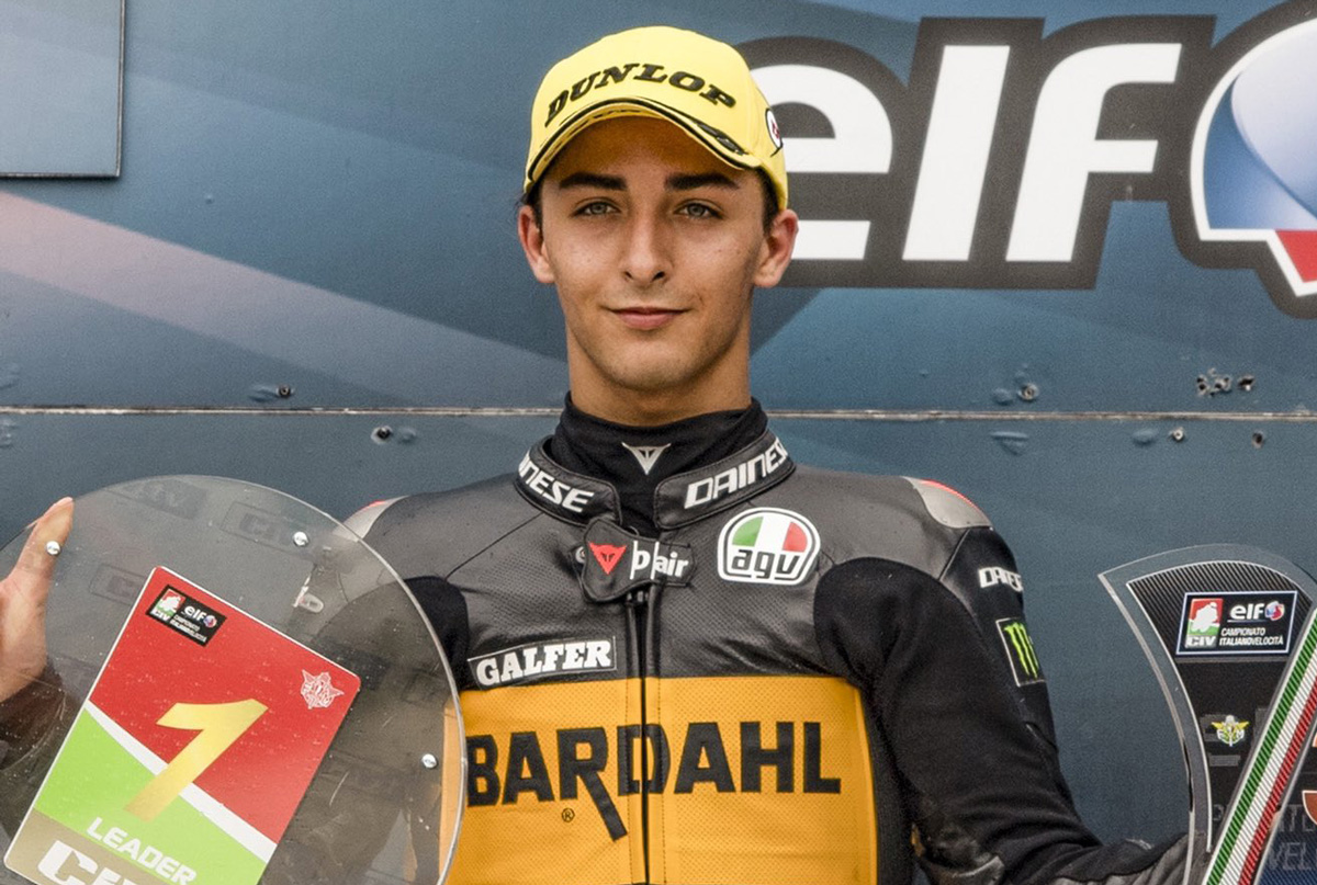 Elia Bartolini, le double défi entre World Supersport 300 et CIV Moto3