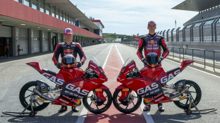 Moto3, changements : voici GASGAS Tech3 et les nouvelles couleurs de Holgado et Roulstone