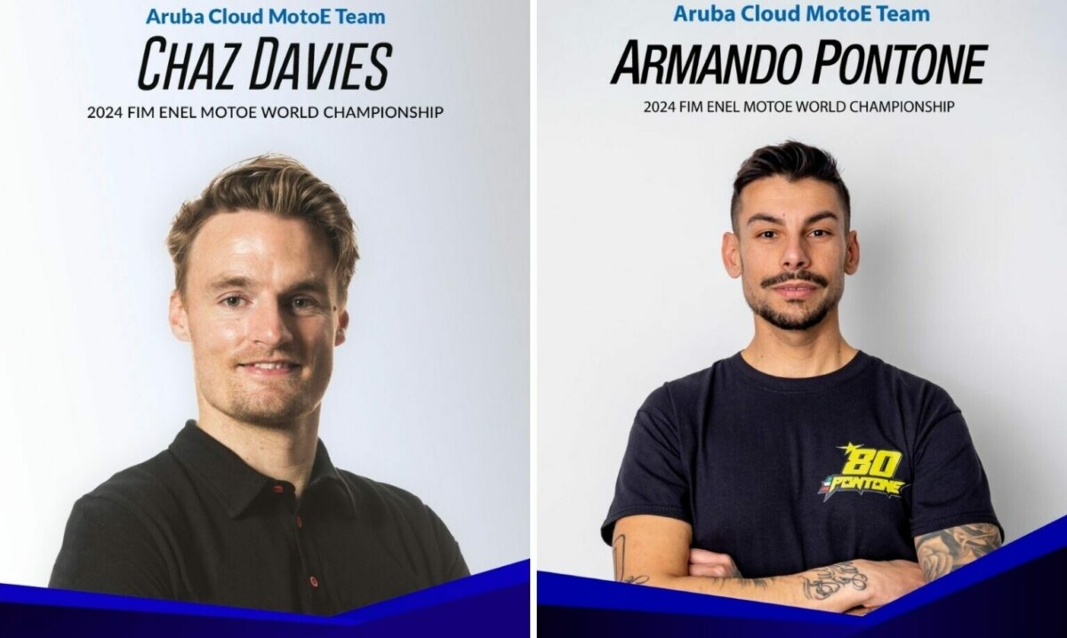 MotoE, c’est officiel : l’équipe Aruba arrive avec Davies et Pontone