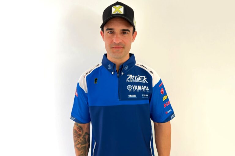 Xavi Forés in blu: con Yamaha alla Daytona 200