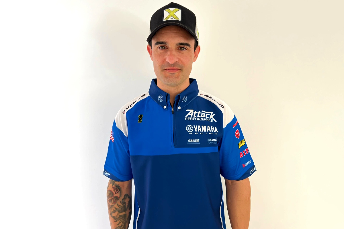 Xavi Forés en bleu : avec Yamaha au Daytona 200