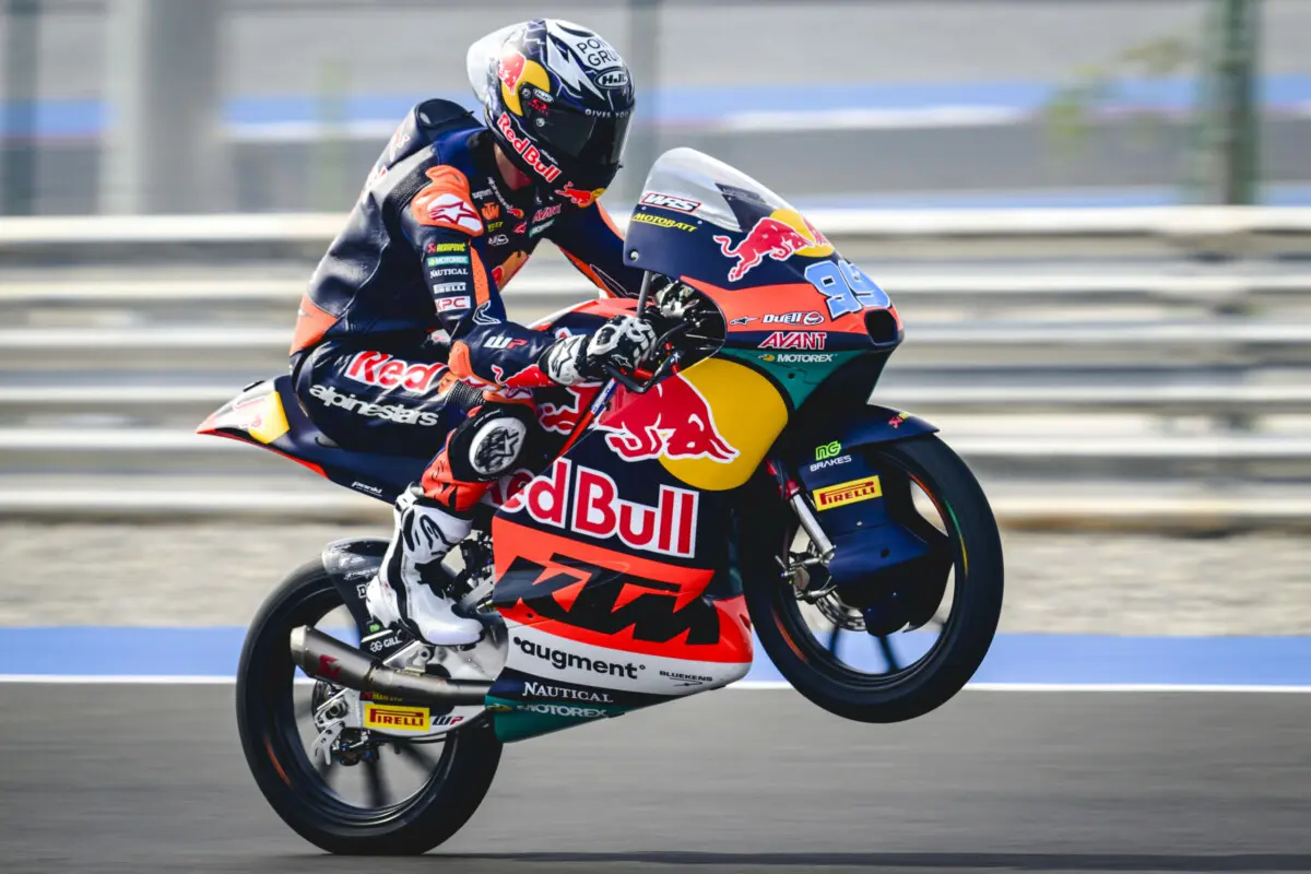 Moto3 Qatar, Essais 2 : Rueda prend son envol, Bertelle-Rossi-Nepa en Q2