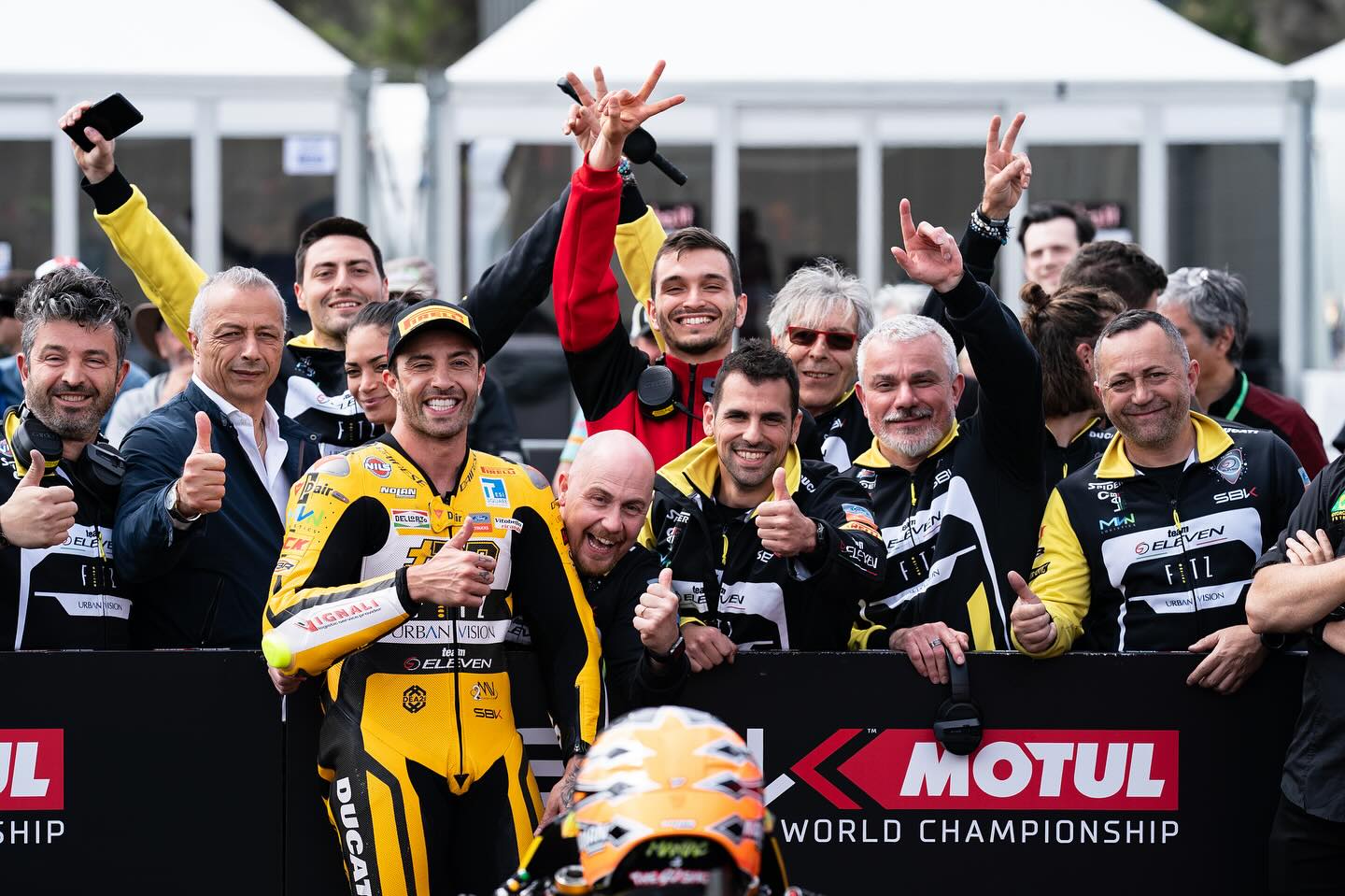 Superbike, l’équipe en extase « Andrea Iannone était forte, forte, forte !