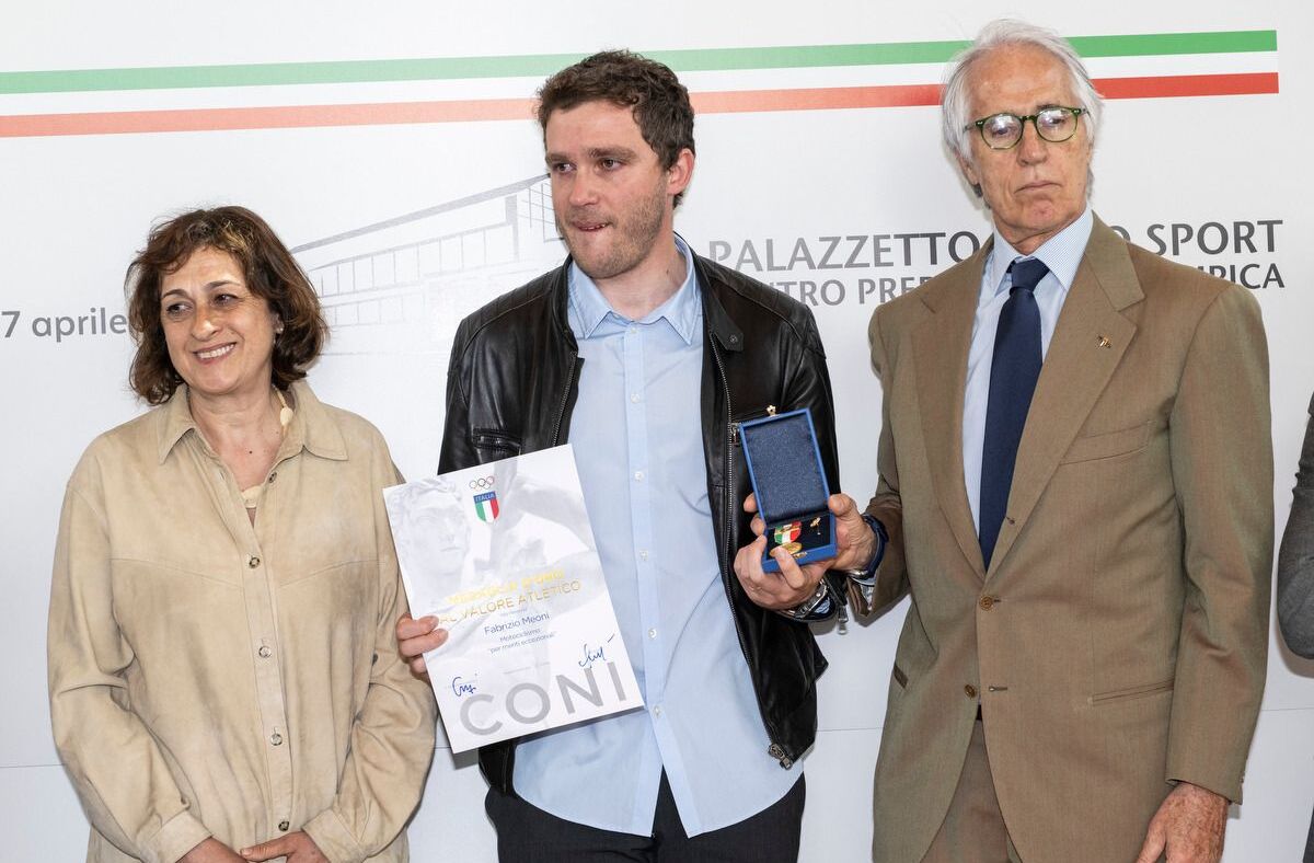 Fabrizio Meoni, la Médaille d’Or de la Valeur Athlétique du CONI