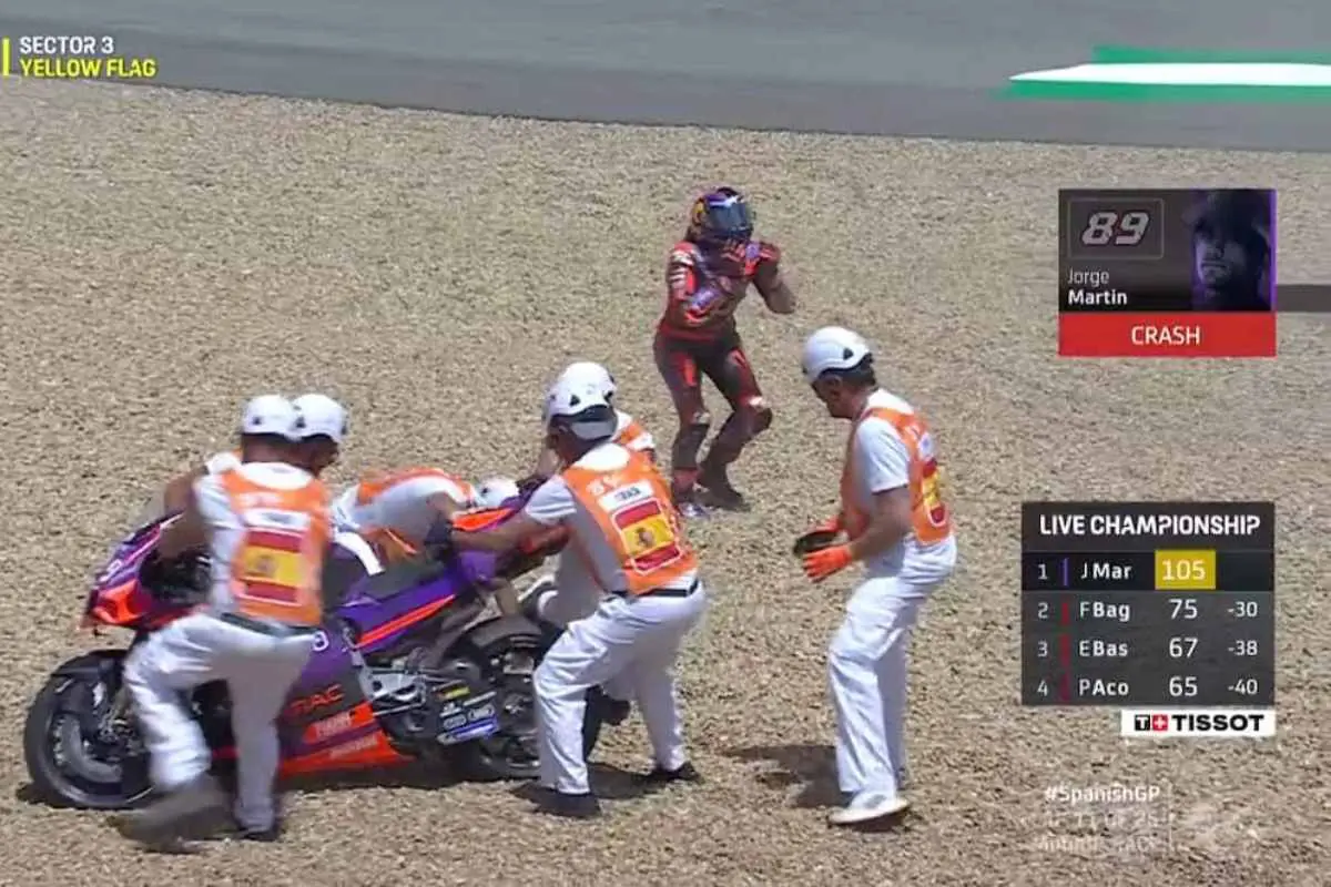 MotoGP, Jorge Martin : « Chute étrange, je ne sais pas ce qui s’est passé »