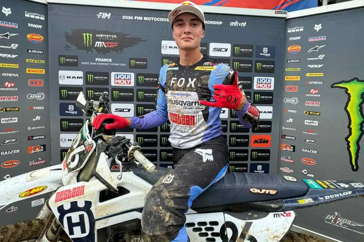 MX2 France : Coenen domine la course 2, Adamo termine sur le podium