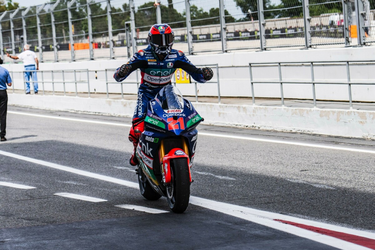 Kevin Zannoni, premier triomphe en MotoE et leadership « Une grande émotion et une bonne énergie »