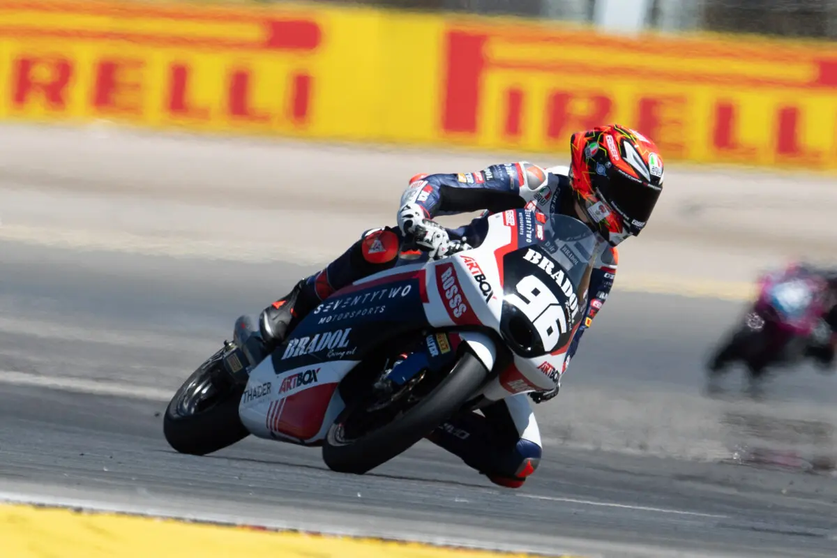 JuniorGP Portimao : Guido Pini tu es fort, débuts avec podium et victoire !