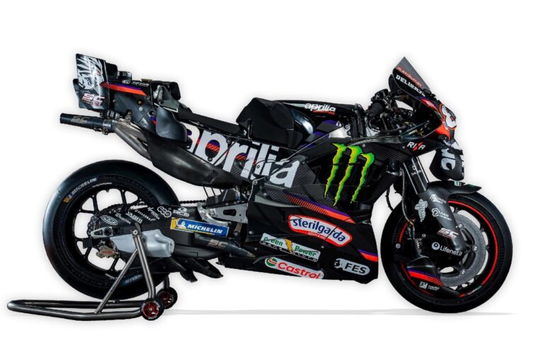 Aprilia révèle sa nouvelle livrée avec Monster