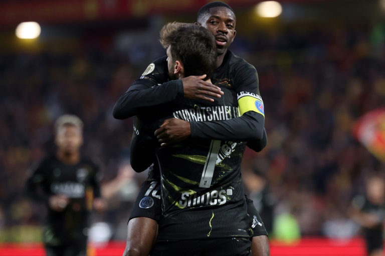 Ligue des champions: Dembélé et Kvaratskhelia, la paire d'as du PSG