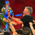 Deuxième Ligue des champions du PSG : la joie de Luis Enrique et des joueurs parisiens en images