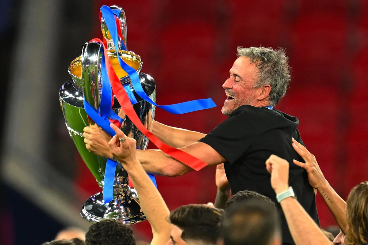 Deuxième Ligue des champions du PSG : la joie de Luis Enrique et des joueurs parisiens en images