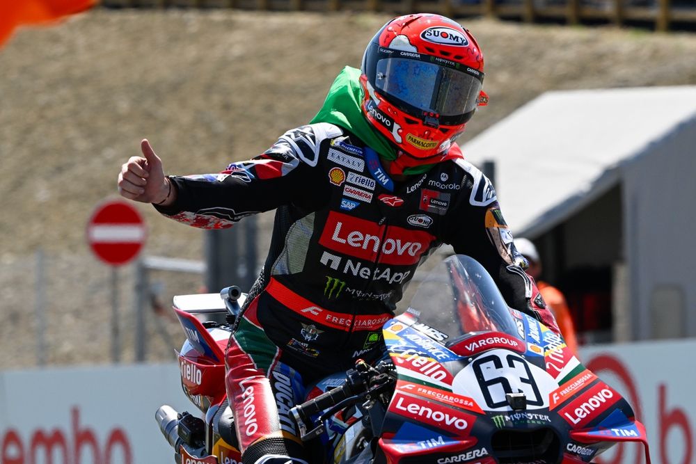 Pecco Bagnaia conservant la troisième place au GP d’Italie