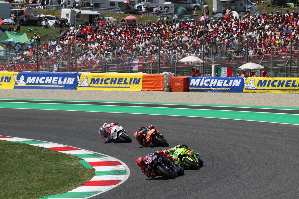 Fabio Quartararo a relâché son effort dans les derniers tours du Grand Prix d'Italie au Mugello.