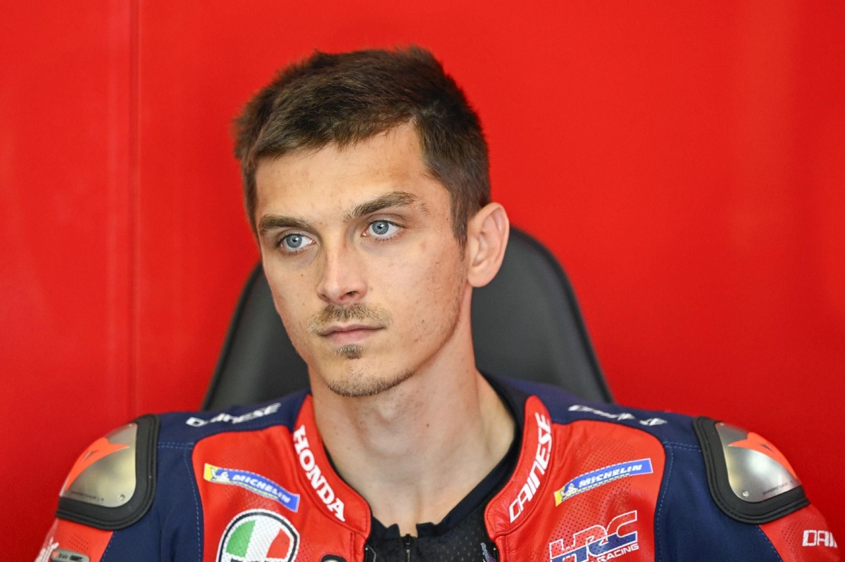Luca Marini en tenue Honda sur le circuit du Mugello