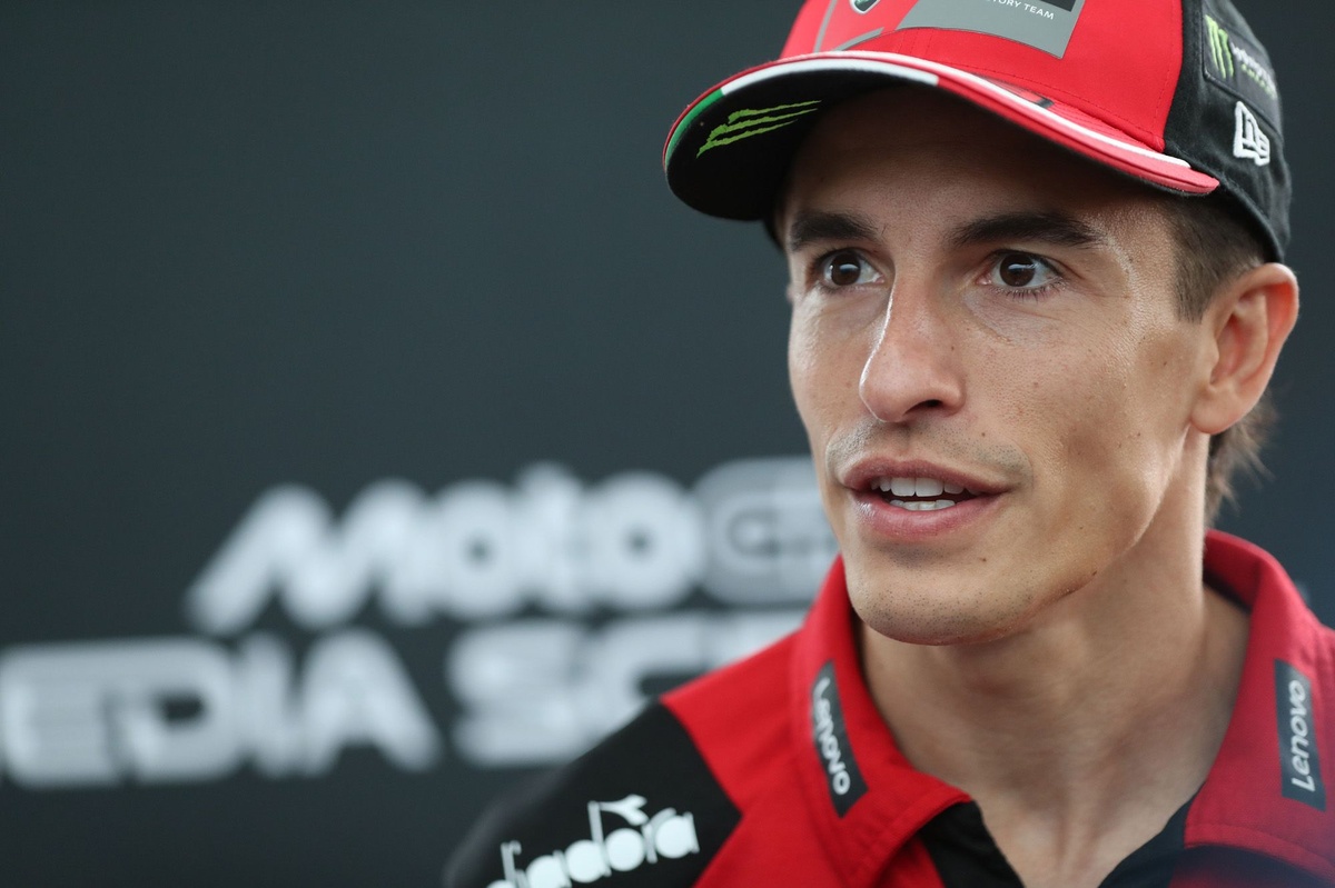 Marc Márquez en Ducati Desmosedici GP sur le circuit du Mugello