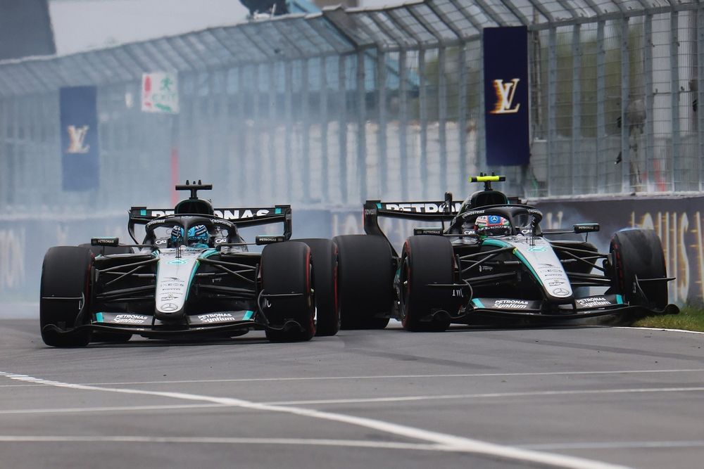 George Russell et Kimi Antonelli manquent de peu de se percuter lors du Grand Prix du Canada
