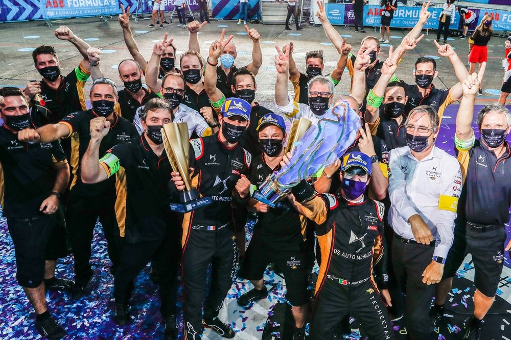 Jean‑Éric Vergne et António Félix da Costa sur la DS Techeetah